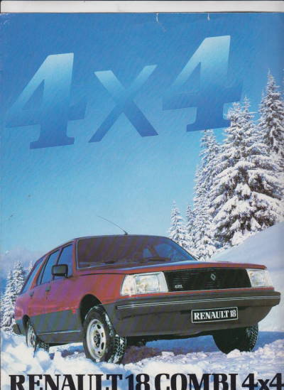 Renault 18 Combi 4x4 Prospekt