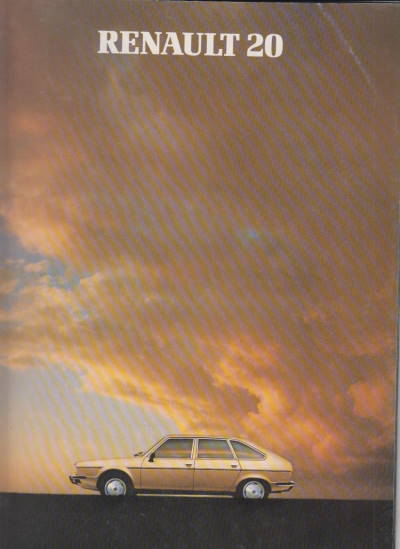 Renault 20 alter Prospekt brochure