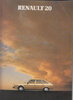 Renault 20 alter Prospekt brochure