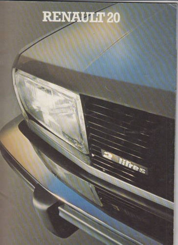 Renault 20 alter Prospekt - Geschenkidee