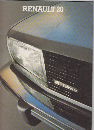 Renault 20 alter Prospekt - Geschenkidee