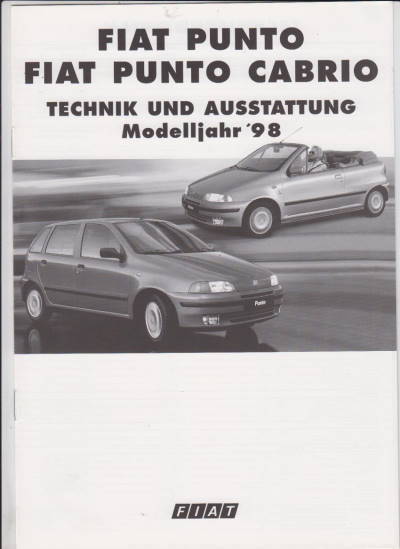 Fiat Punto Prospekt Technik 1997