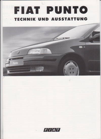 Fiat Punto Technikprospekt 90er Jahre
