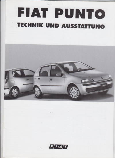 Fiat Punto Prospekt Technik 1999