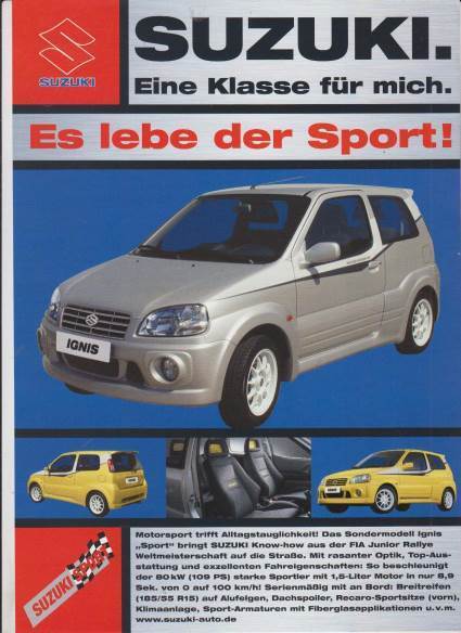 Suzuki Ignis Sport Prospekt 2003