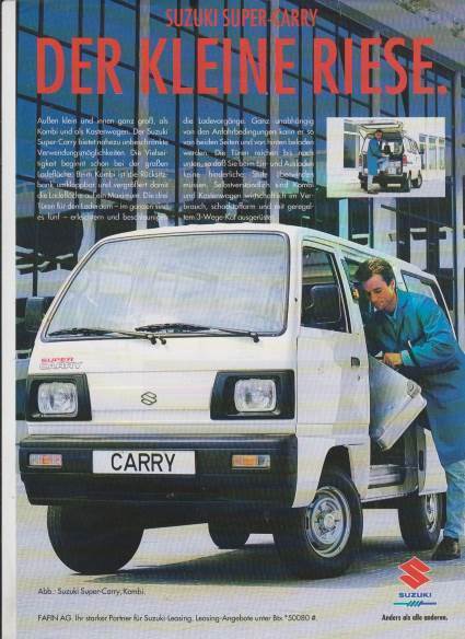Suzuki Super Carry Kombi Autoprospekt 1995