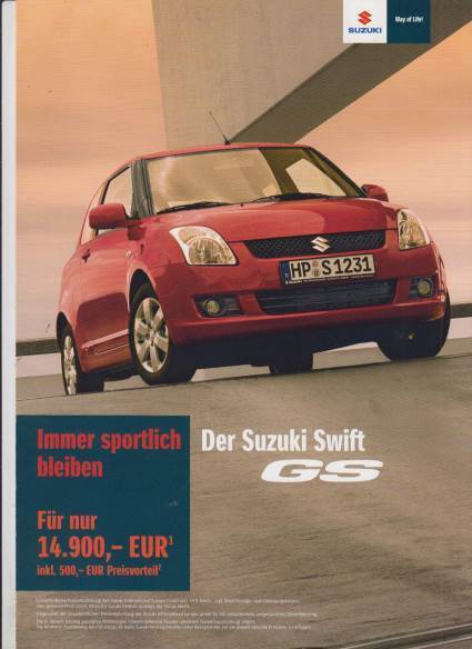 Suzuki Swift GS Prospekt 2009