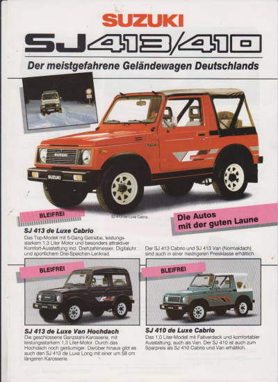 Suzuki SJ 410 - 413 Prospekt 1986