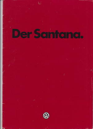 VW Santana 1983 Autoprospekt für Sammler