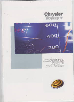 Chrysler Voyager Farbkarte 1998