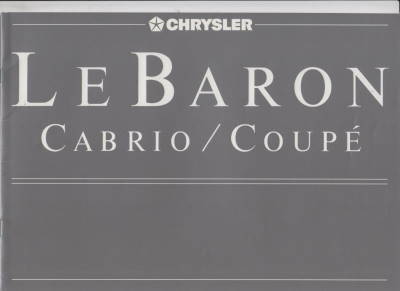 Chrysler Le Baron   Prospekt