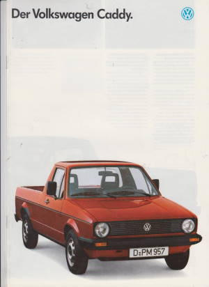 Auto Prospekt VW Caddy Pickup 1990