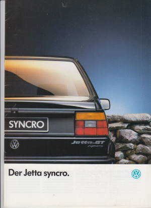 VW Jetta syncro  Autoprospekt 1989