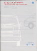 VW Caravelle Multivan Technikprospekt 1996