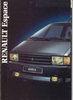 Renault Espace 1986 Autoprospekt