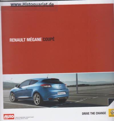 Autoprospekt Renault Megane Coupe RS GT 2010