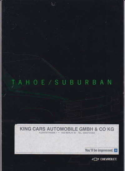 Chevrolet Tahoe - Suburban Prospekt