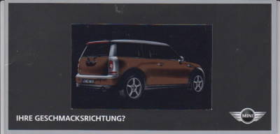 Mini Clubman Prospekt Sonderfarben