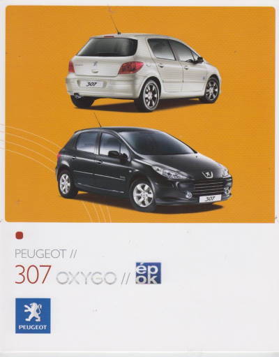Peugeot 307 Oxygo Autoprospekt 2006