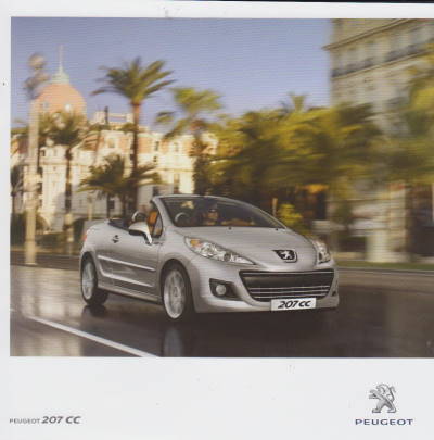 Peugeot 207 CC  Prospekt 2009