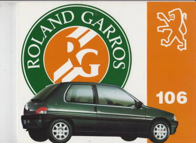 Peugeot 106 Roland Garros Prospekt  1993