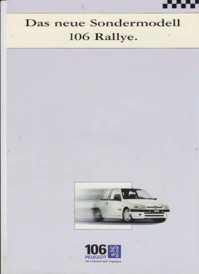 Peugeot 106 Rallye  Prospekt 1997