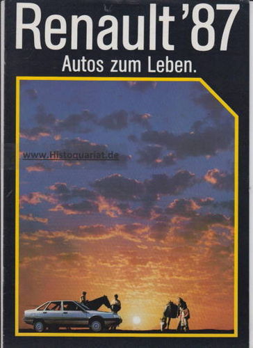 Renault PKW Programm Autoprospekt 1987