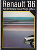 Renault PKW Programm Autoprospekt 1986