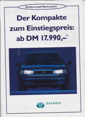 Daewoo Nexia Junior Prospekt