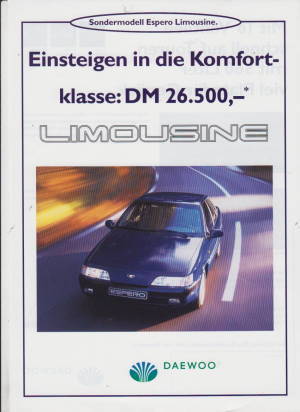 Daewoo Espero Limousine Auto-Prospekt