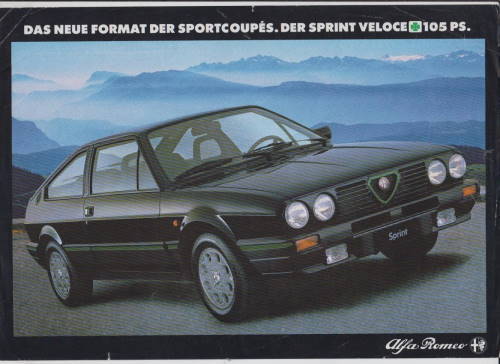 Alfa Romeo Sprint Prospekt