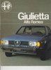 Alfa Romeo Giulietta Prospekt 1979