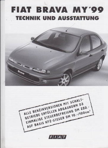 Fiat Brava  Prospekt Technik 1998