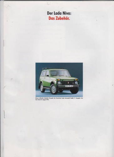 Lada Niva Zubehörkatalog 1993