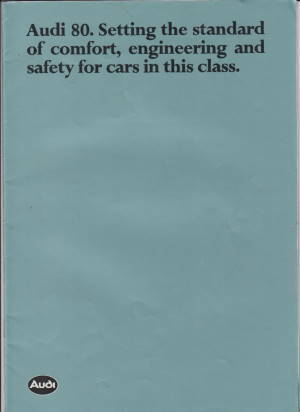 Audi 80  Prospekt 1981 Englisch