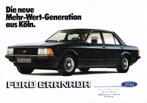 Ford Granada Prospekt Broschüre 1980