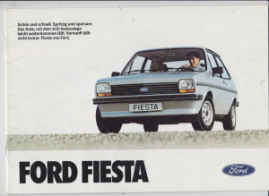 Ford Fiesta 1980 Prospekt