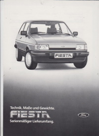 Ford Fiesta Technikprospekt Juli 1983