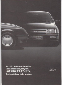 Ford Sierra Prospekt Technik 1982