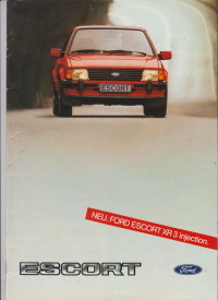 Ford Escort Prospekt Broschüre 1982