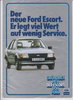 Auto Broschüre Ford Escort Prospekt