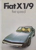 Fiat X1/9 five speed Prospekt 1978