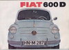 Fiat 600 D alter Autoprospekt