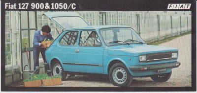 Fiat 127 alter Autoprospekt Italien