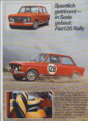 Fiat 128 Rally Autoprospekt