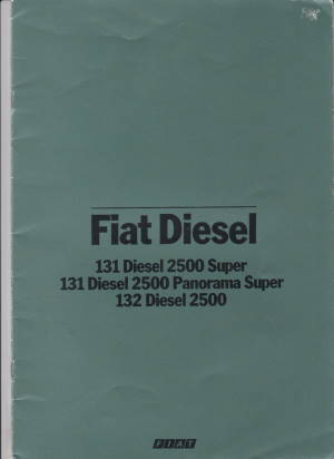 Fiat 131 - 132 Diesel 1979 Autoprospekt