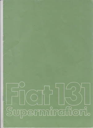 Fiat 131 Autoprospekt 1980