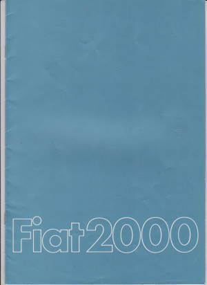 Fiat 2000 Autoprospekt 1980