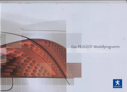 Peugeot PKW Programm Autoprospekt
