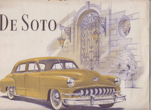 De Soto Automobile alter original  Autoprospekt